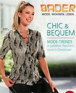 Каталог Bader Chic&Bequem - удобная и элегантная женская и мужская одежда.