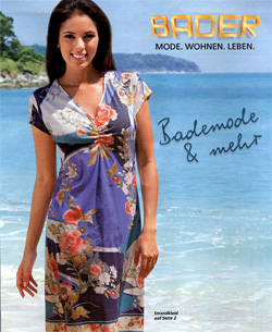 Bader Badermode & mehr - каталог пляжной одежды и купальников