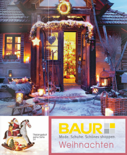 Рождественский каталог BAUR Weihnachten - широчайший ассортимент подарков и аксессуаров для красивого оформления интерьеров