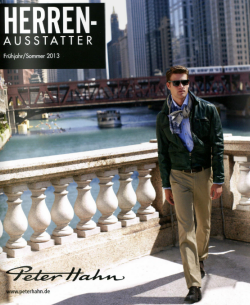 Каталог Peter Hahn herrenausstatter дорогая мужская одежда из Германии.