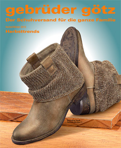 В каталоге Gebruder Gotz Herbsttrends огромнейший выбор повседневной обуви.