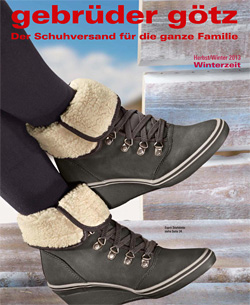 Gebruder Gotz - каталог обуви для всей семьи. Разнообразные модели обуви и зимних аксессуаров отличного качества из Германии.
