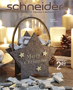 Новогодний каталог Schneider  - широчайший ассортимент подарков и аксессуаров для красивого оформления интерьеров
